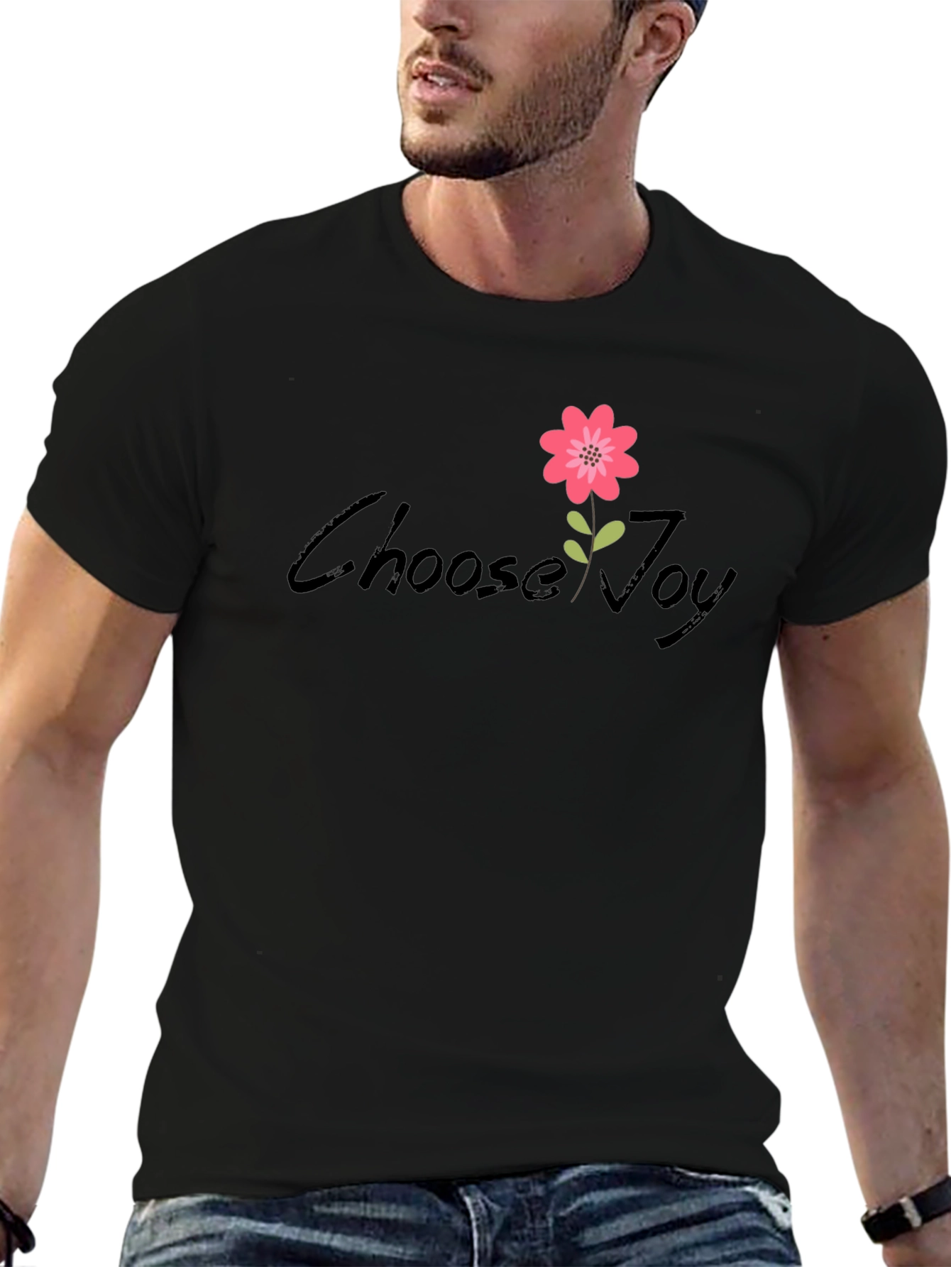Choose Joy Graphic Tee - Black Unisex T-Shirt