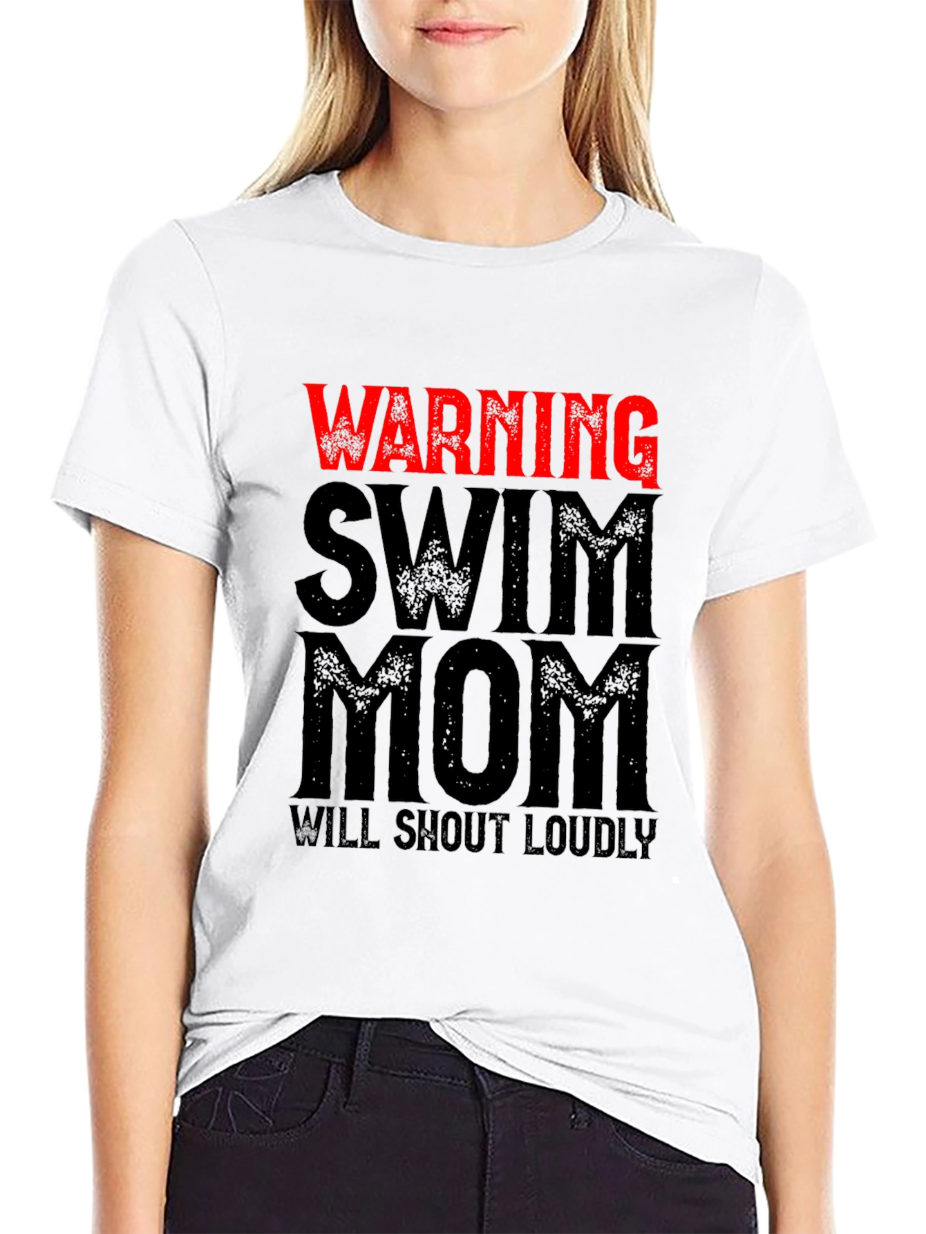 Warning Swim Mom T-Shirt