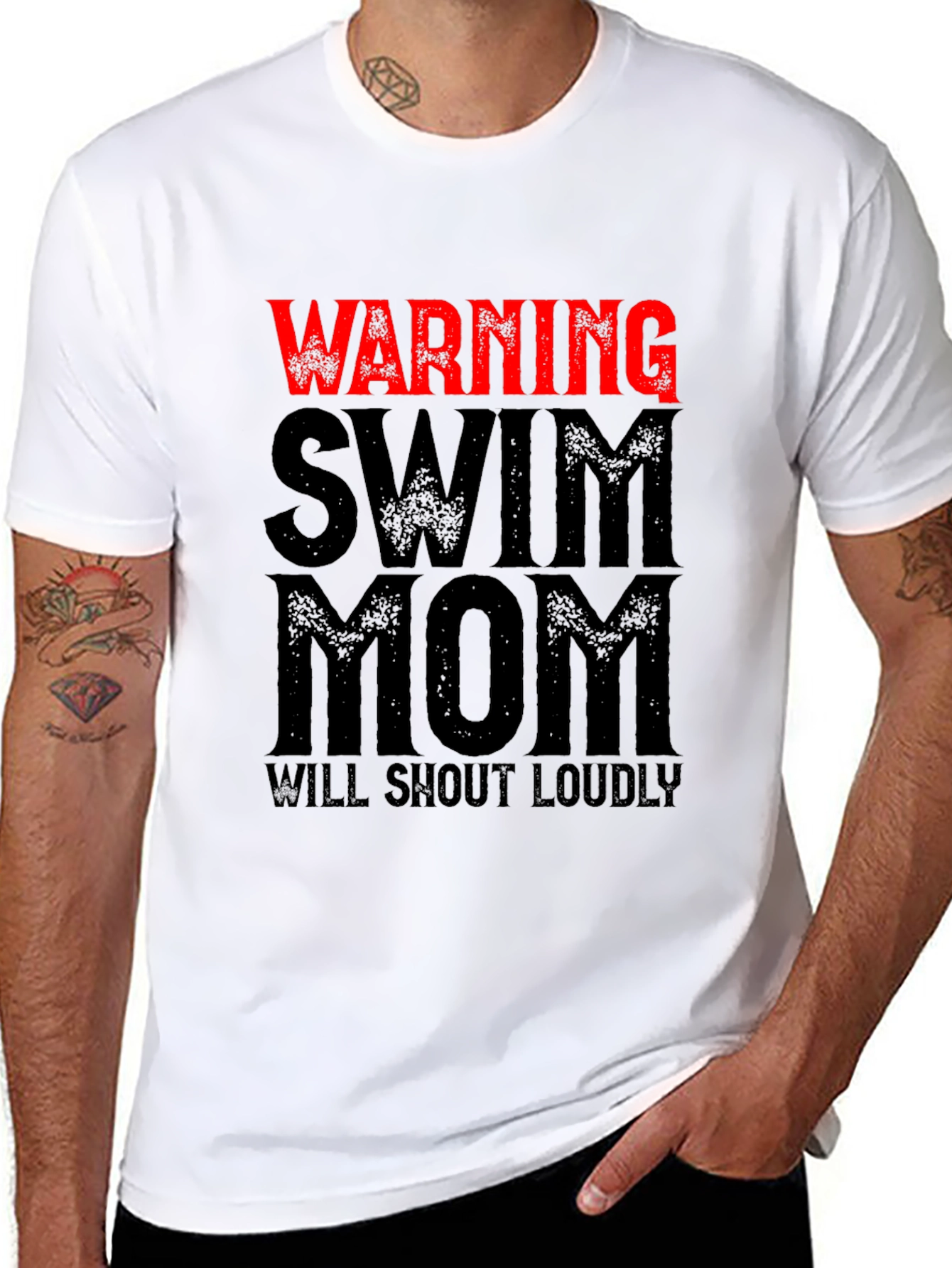 Warning Swim Mom T-Shirt