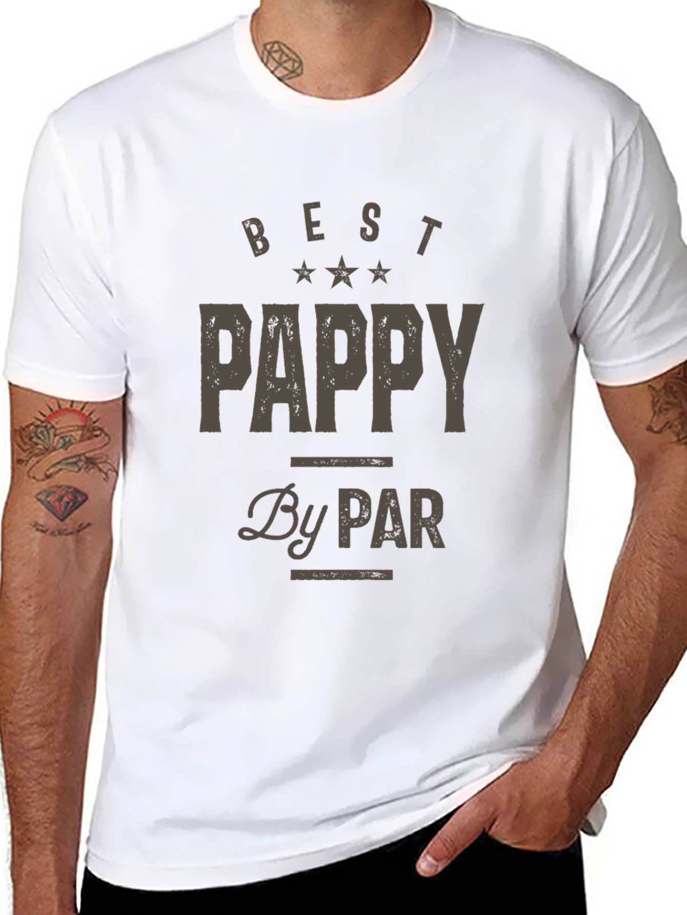 Best Pappy By Par T-Shirt Golfing Grandfather Tee