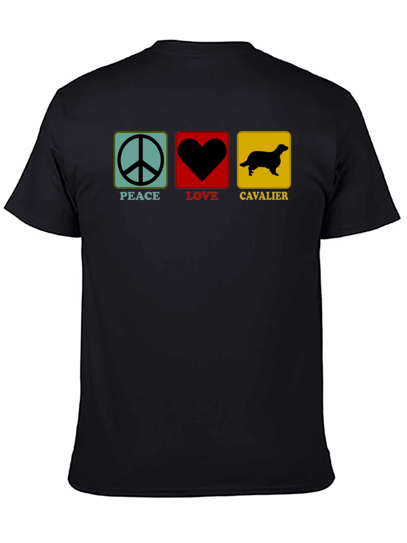 Peace Love Cavalier Dog T-Shirt