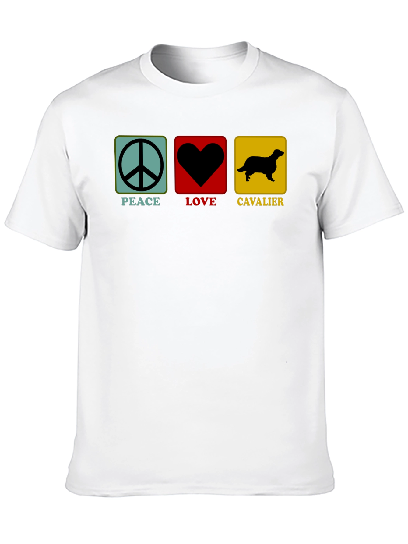 Peace Love Cavalier Dog T-Shirt