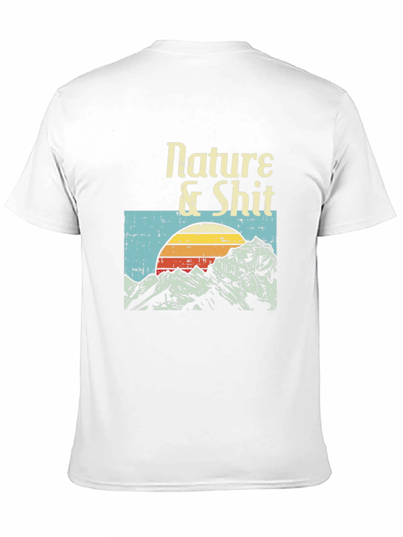 Nature & Shit Graphic Tee - Mountain Sunset T-Shirt