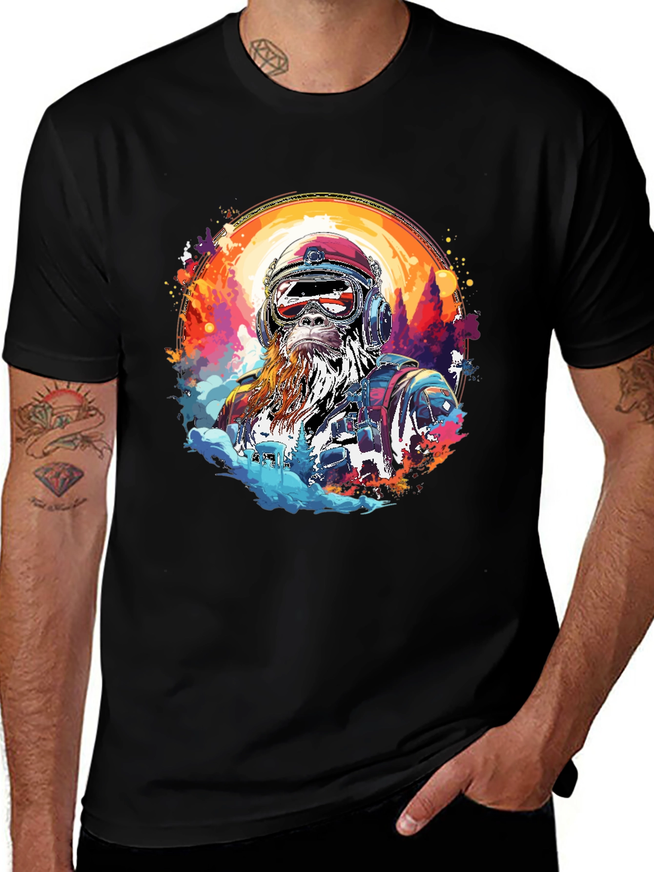 Retro Bigfoot Adventure Graphic Tee