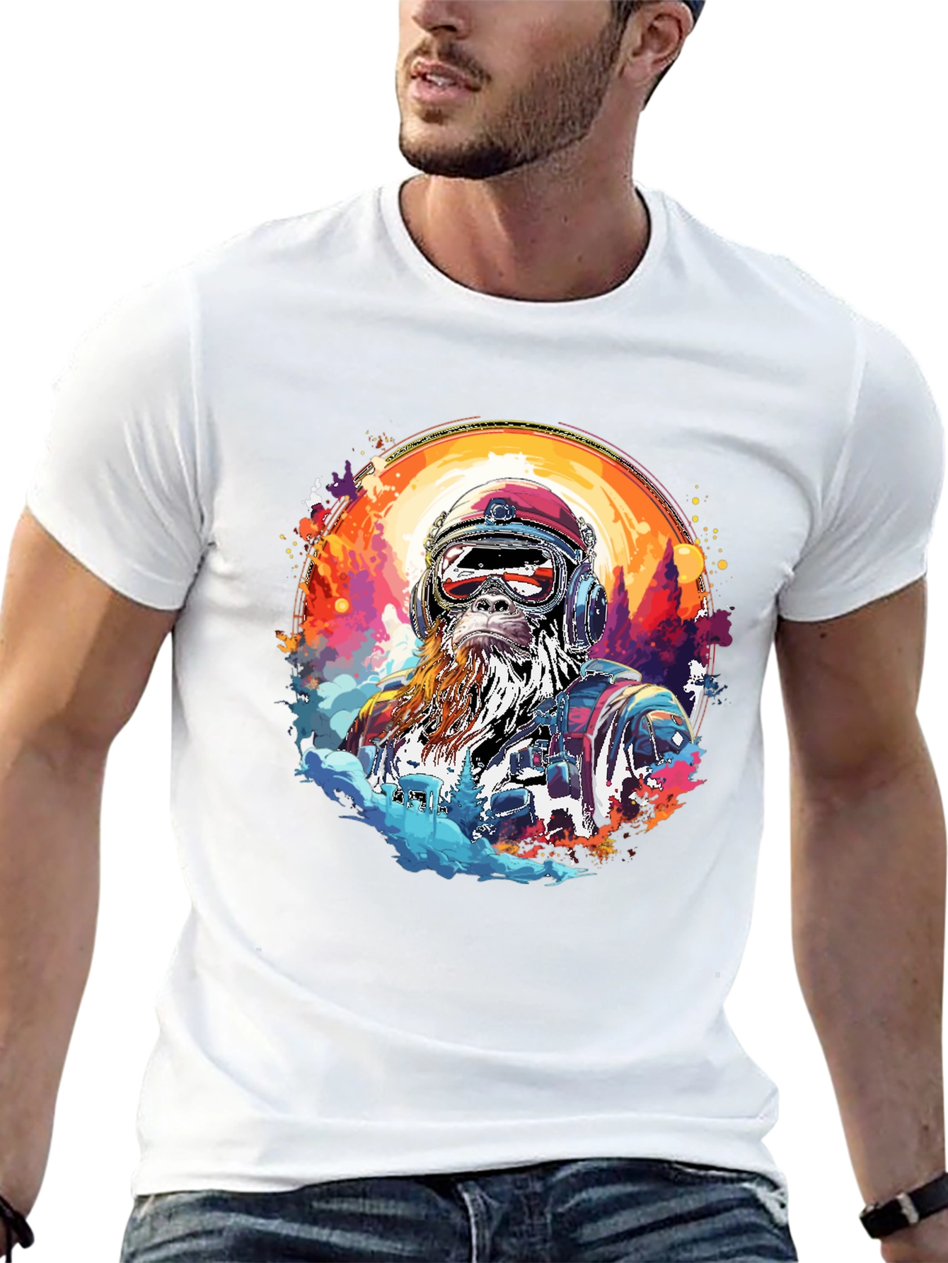 Retro Bigfoot Adventure Graphic Tee