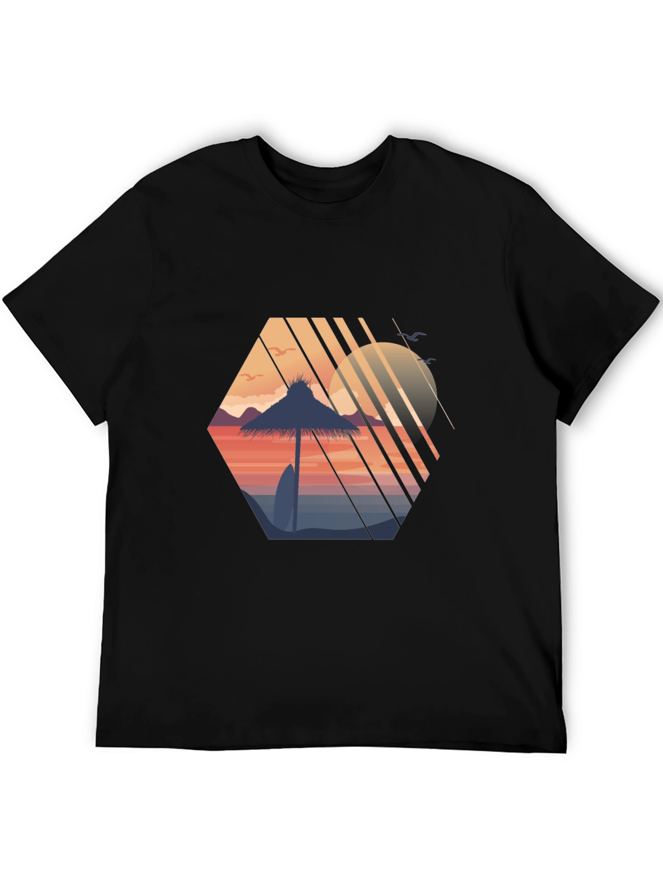 Retro Sunset Beach T-Shirt