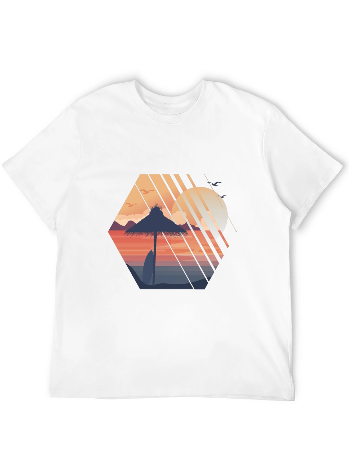 Retro Sunset Beach T-Shirt