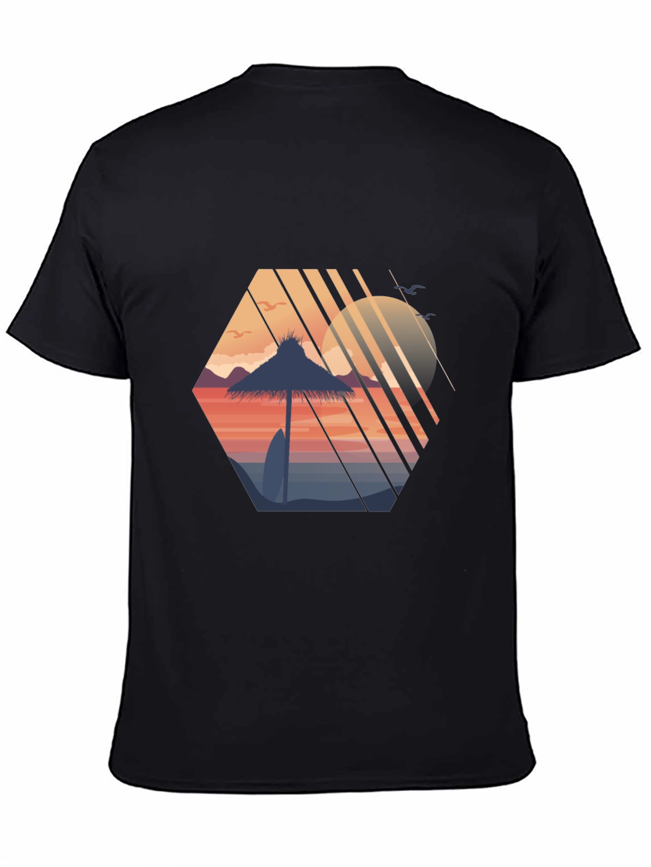 Retro Sunset Beach T-Shirt