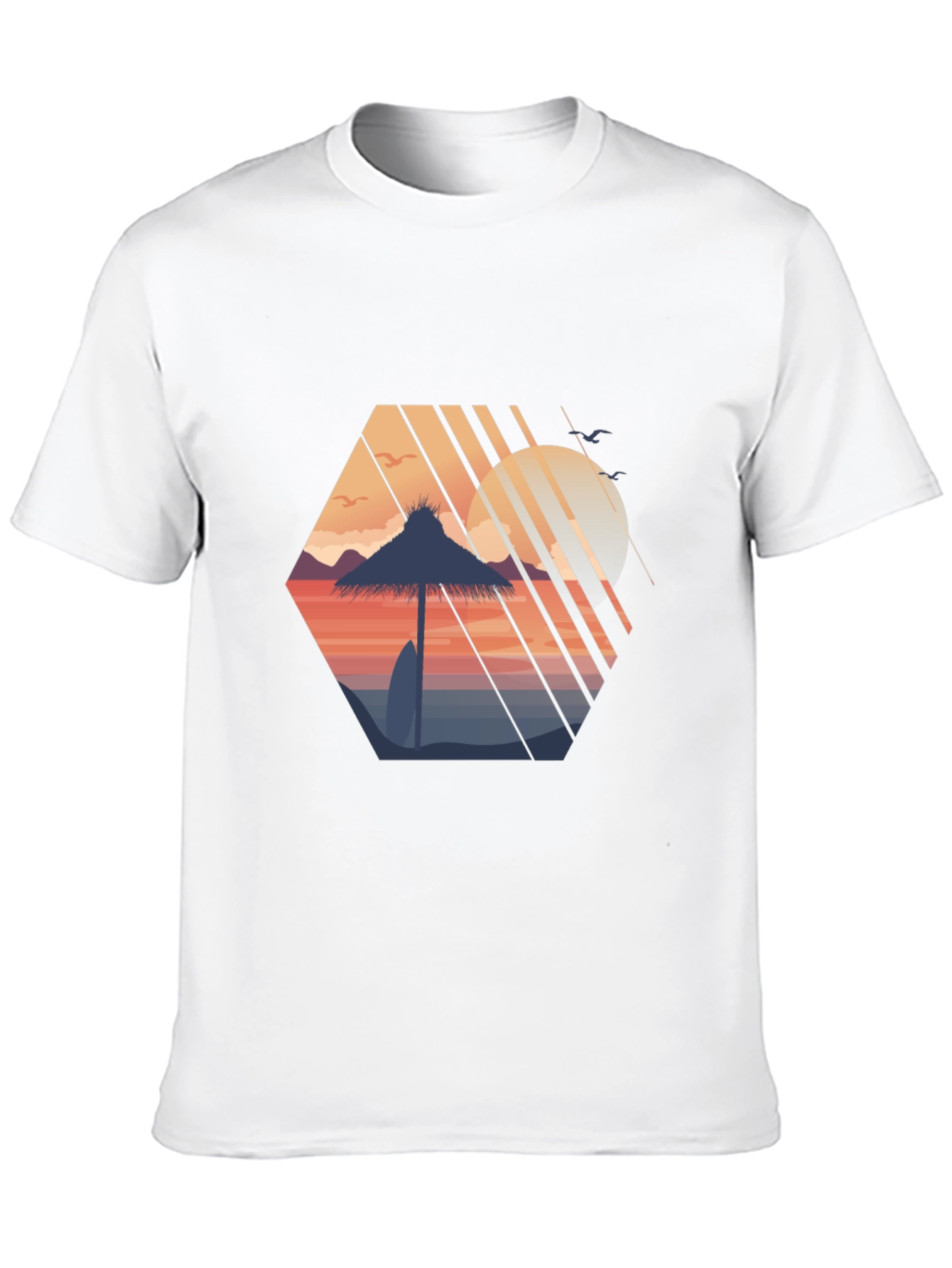 Retro Sunset Beach T-Shirt