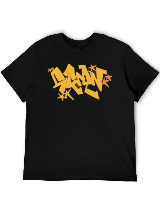 Urban Graffiti Style Black Tee