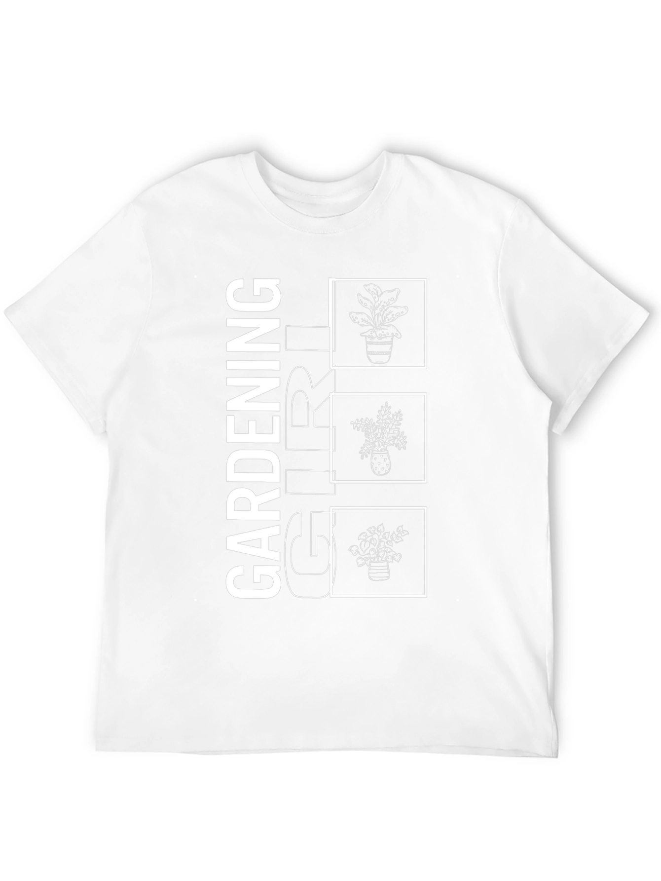 Gardening Girl Graphic Tee - Black Cotton T-Shirt