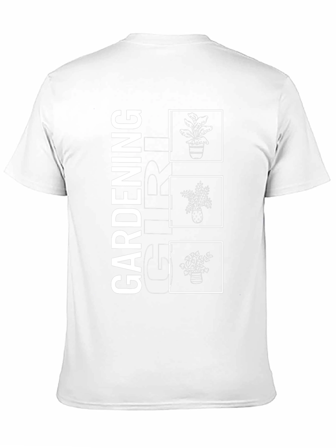Gardening Girl Graphic Tee - Black Cotton T-Shirt
