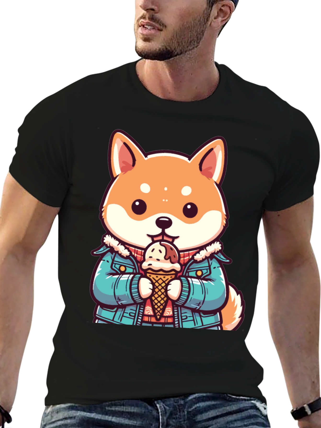 Shiba Inu Ice Cream T-Shirt