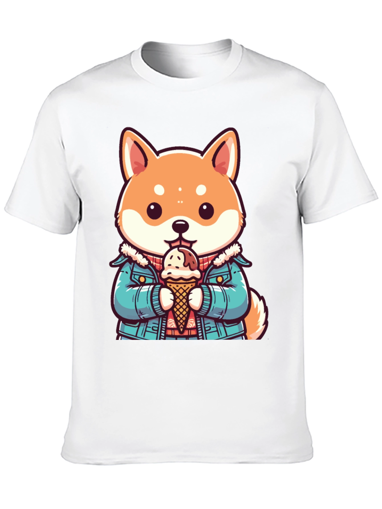 Shiba Inu Ice Cream T-Shirt