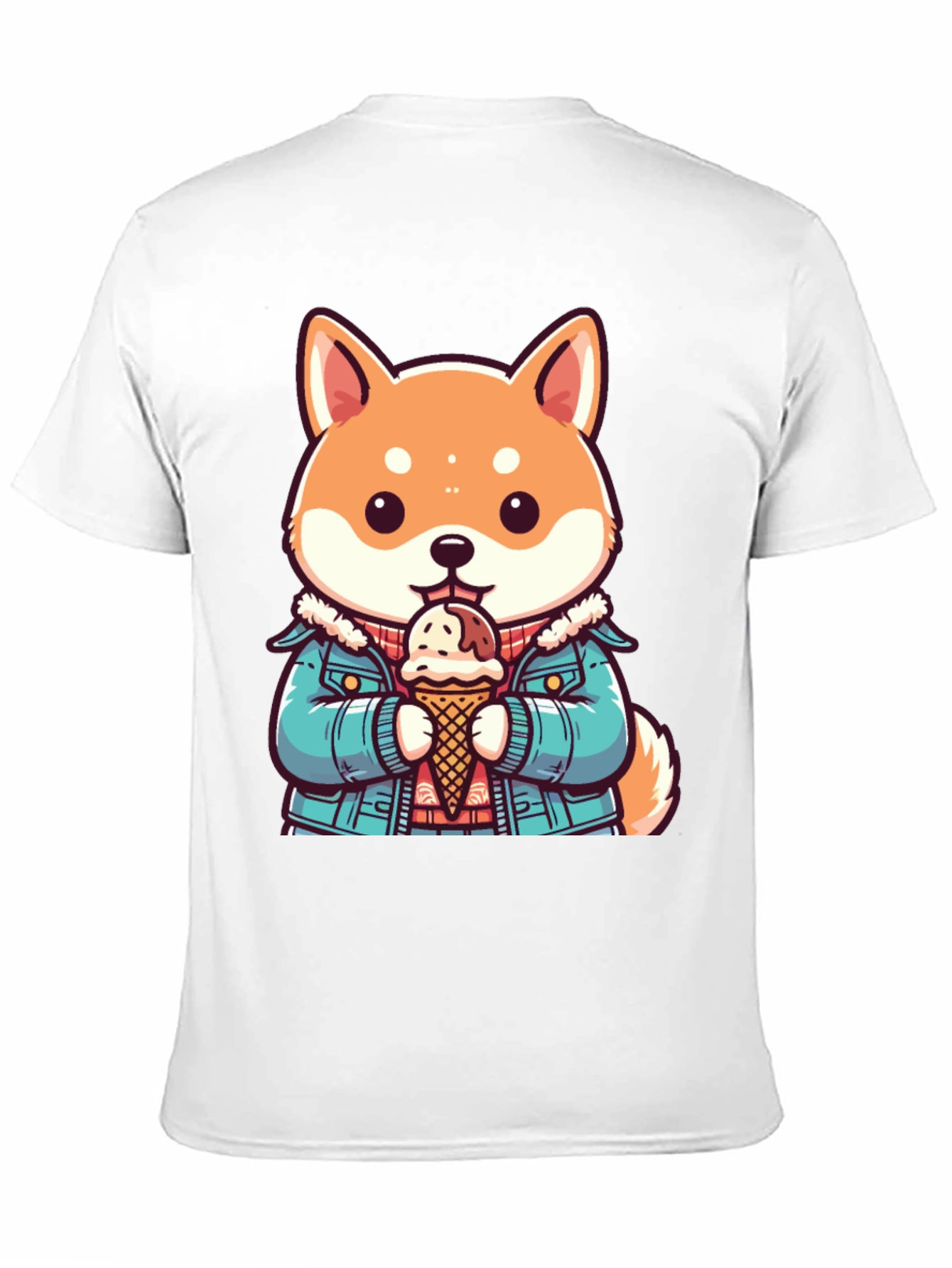 Shiba Inu Ice Cream T-Shirt