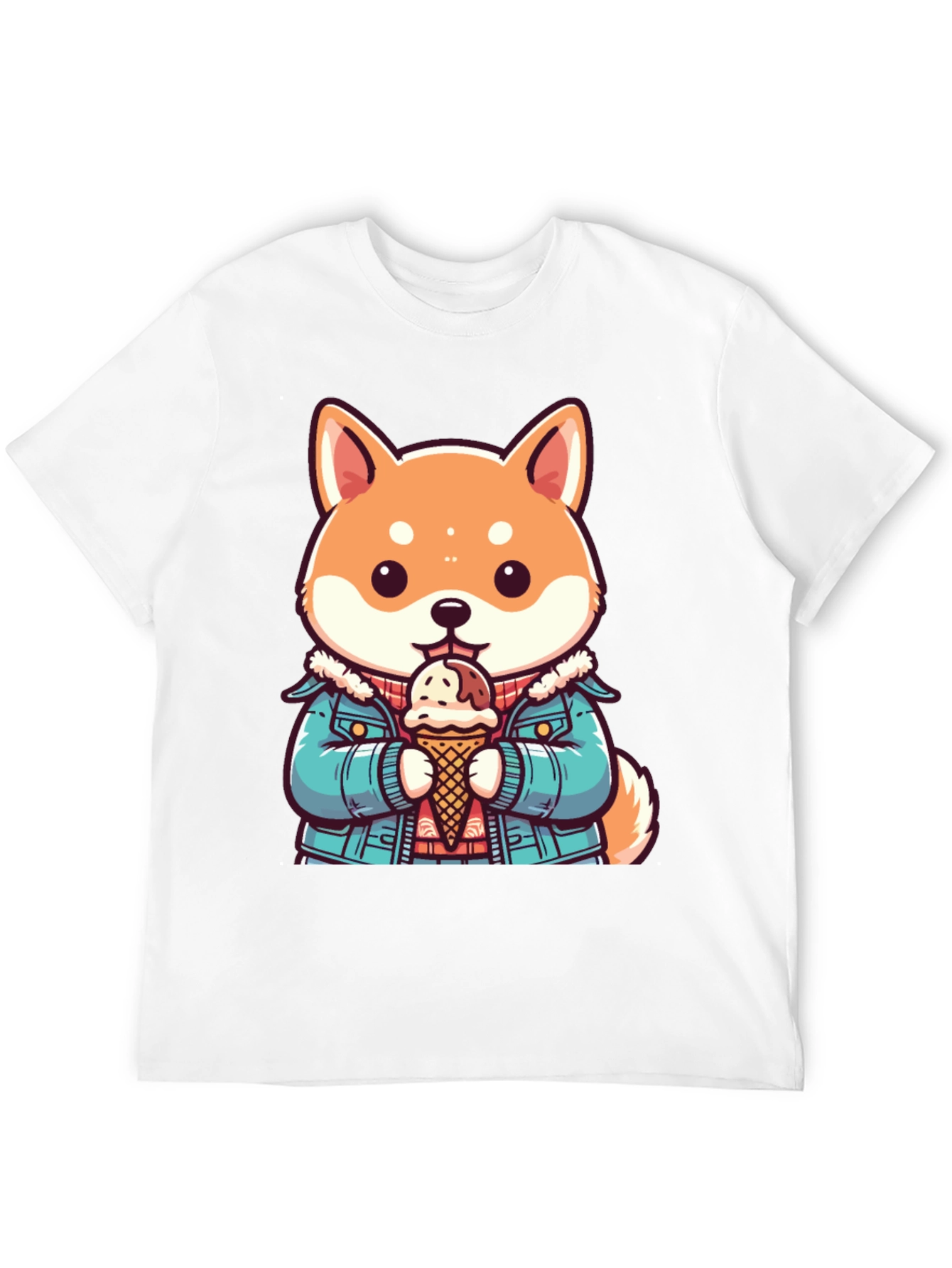 Shiba Inu Ice Cream T-Shirt