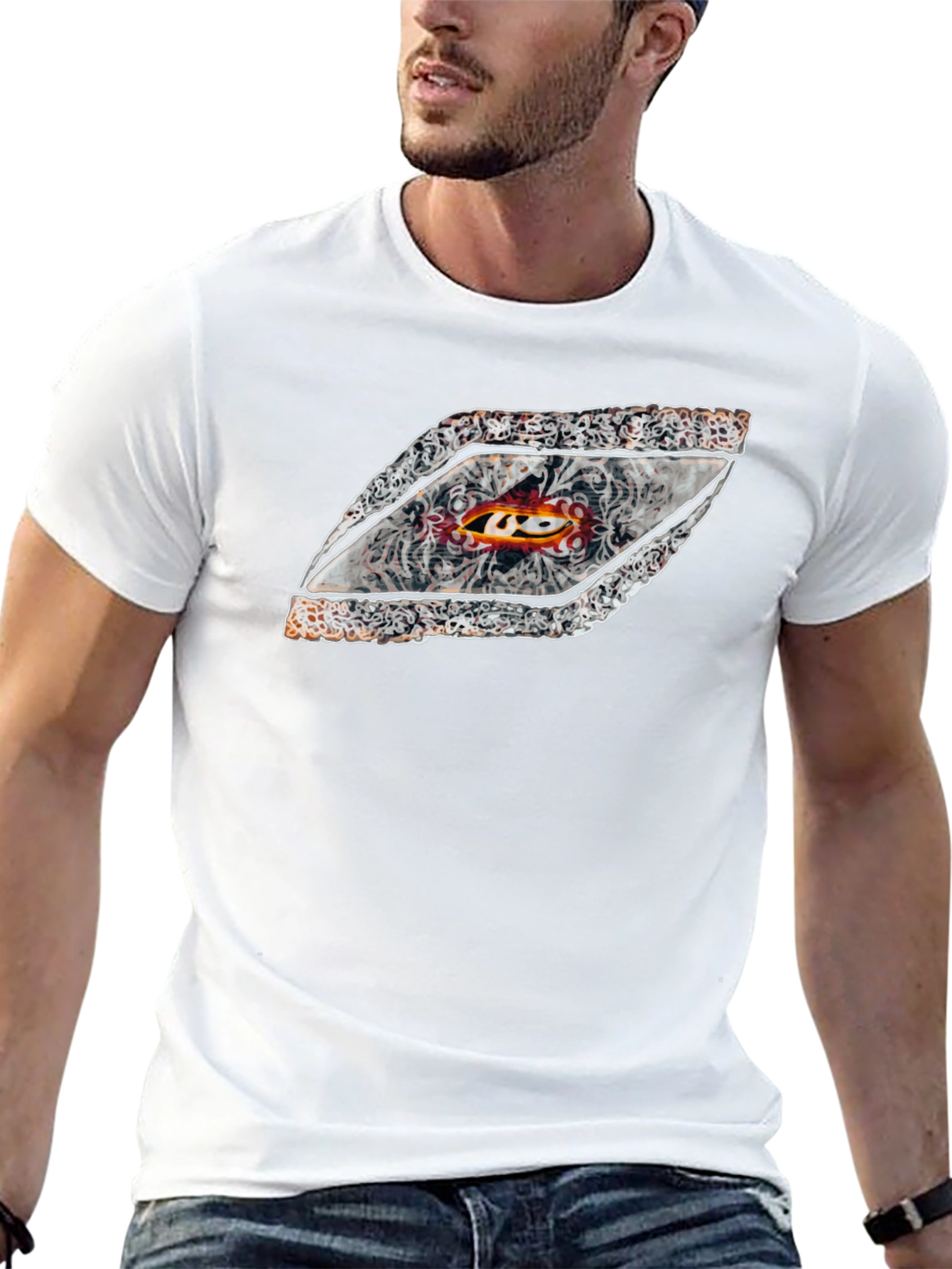 Unique Graphic Tee - Diamond Motif