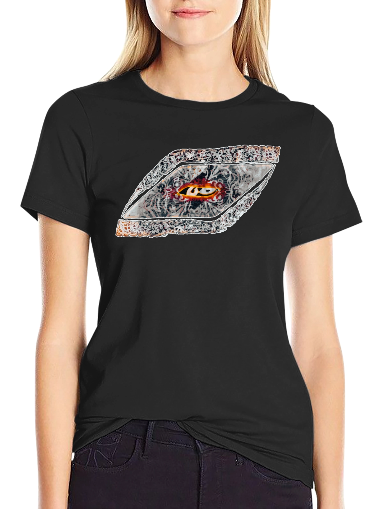 Unique Graphic Tee - Diamond Motif