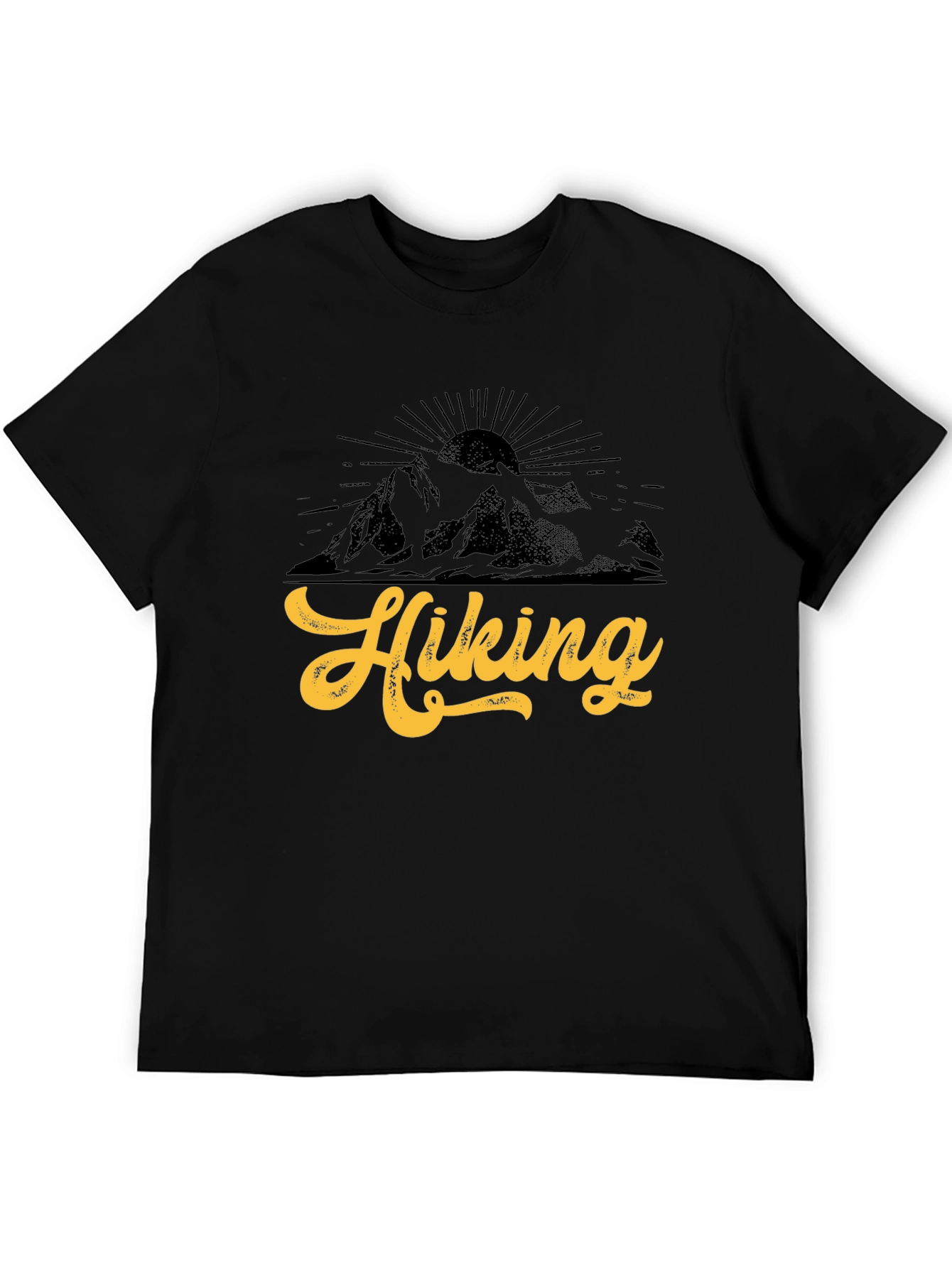 Hiking Graphic Black T-Shirt