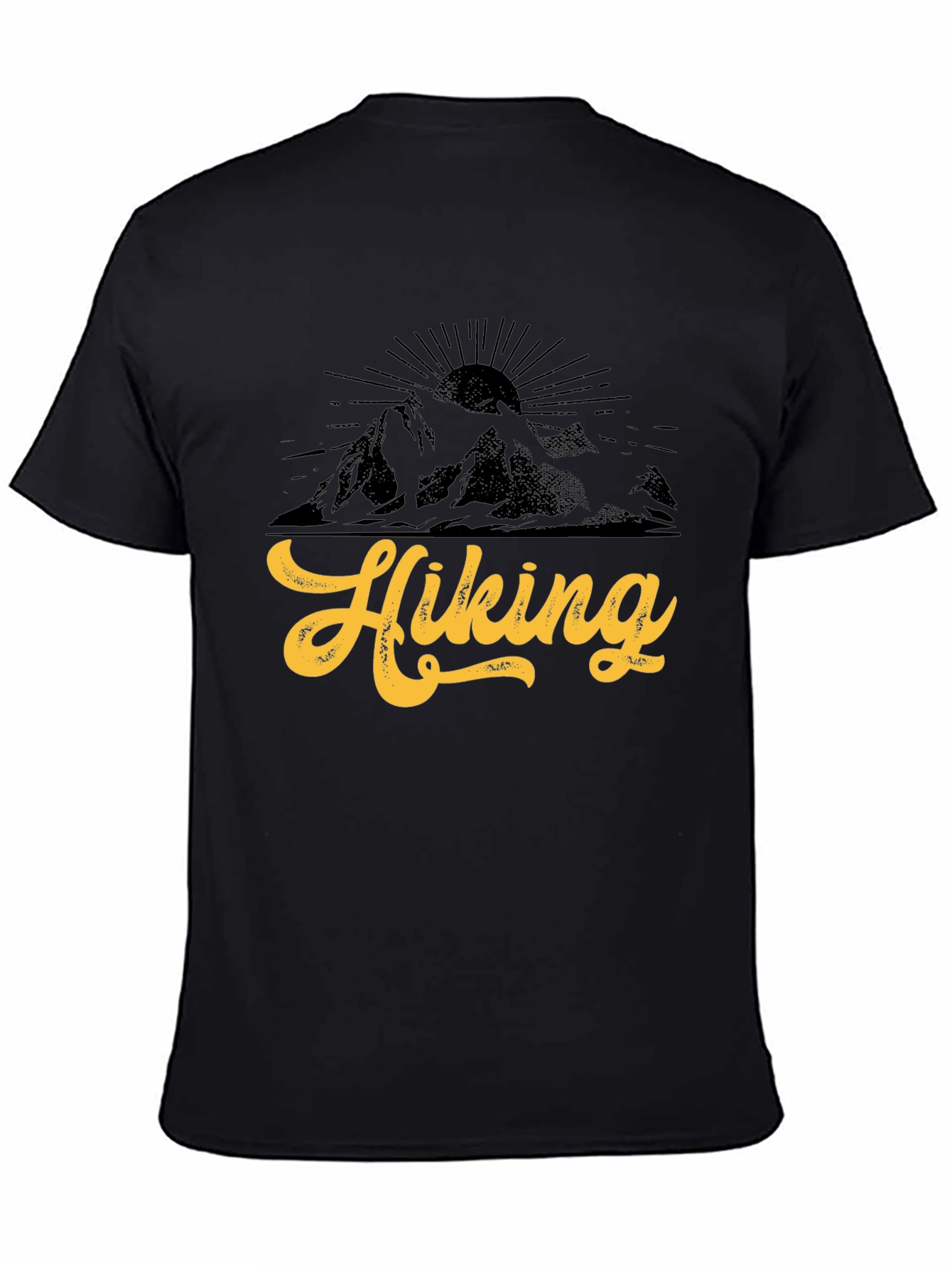 Hiking Graphic Black T-Shirt