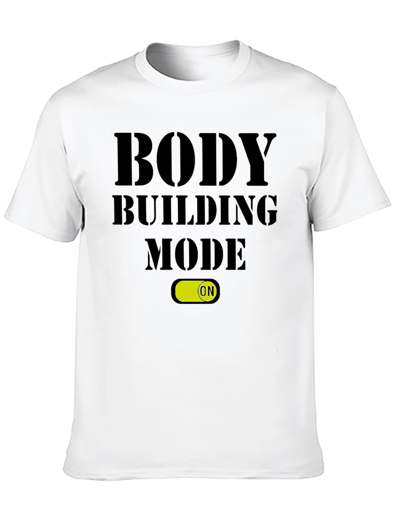 Body Building Mode ON Black T-Shirt