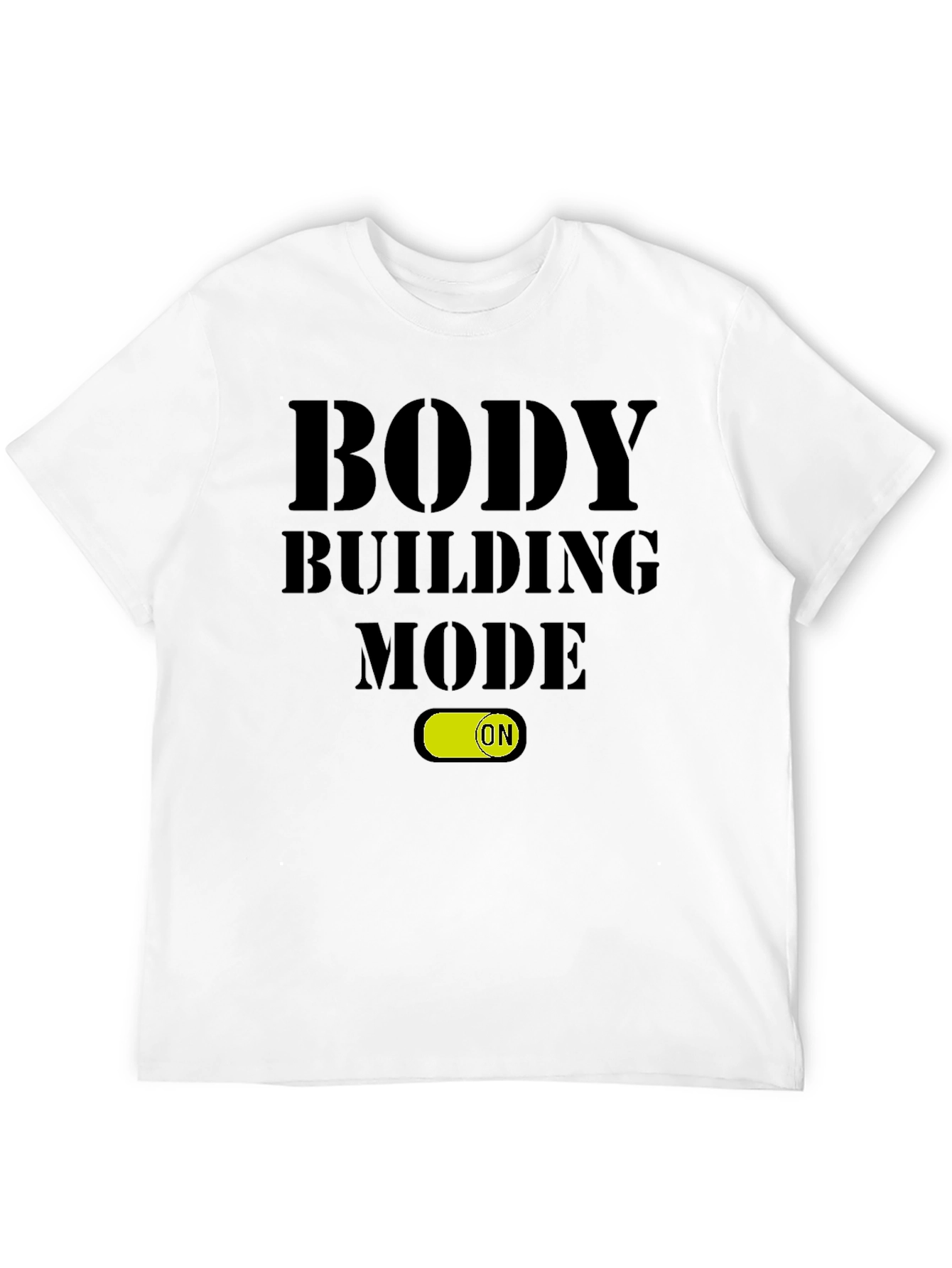 Body Building Mode ON Black T-Shirt