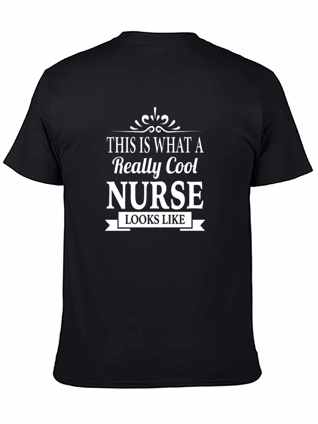 Cool Nurse Graphic T-Shirt - Black