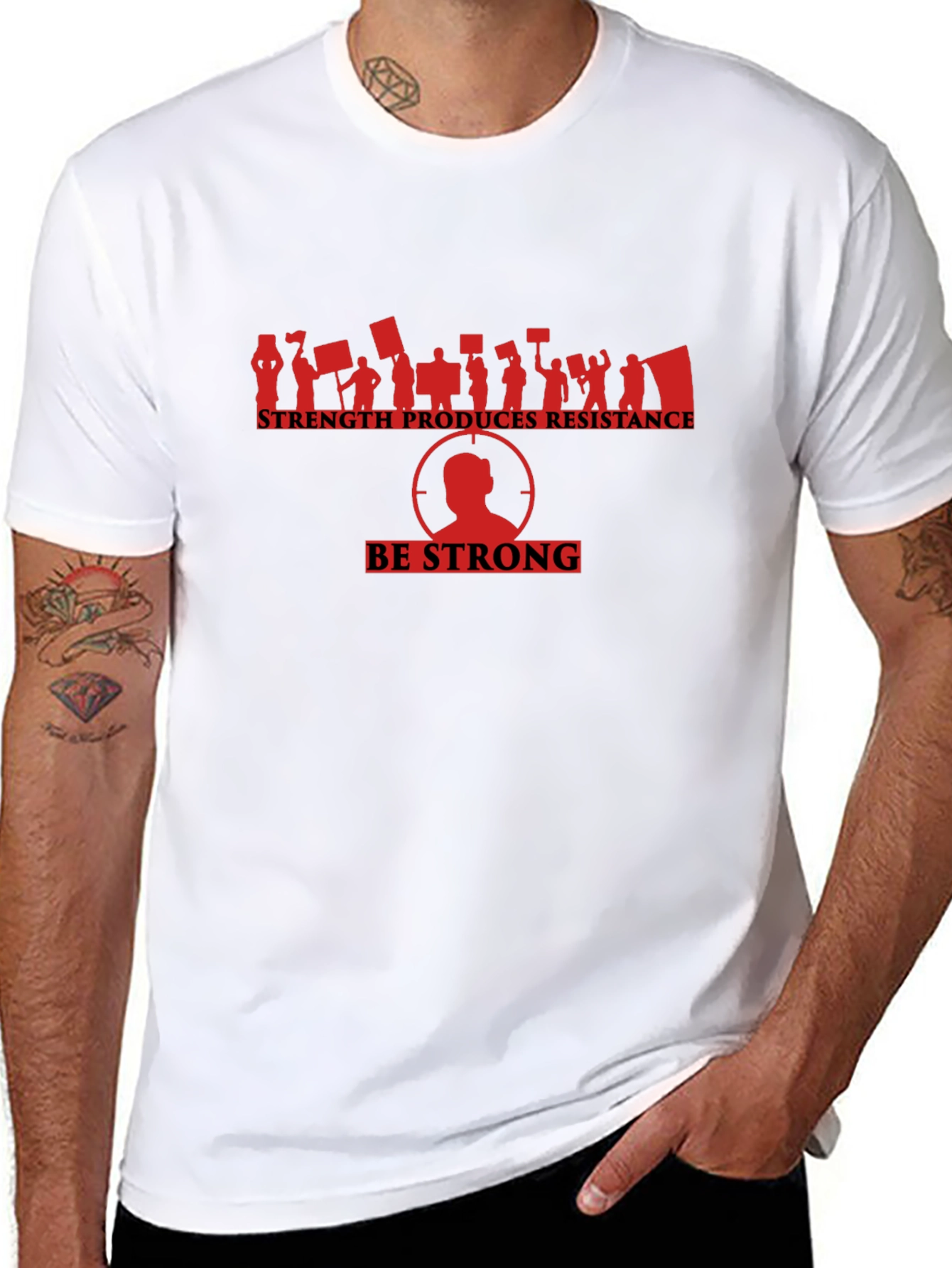 Strength Produces Resistance Graphic Tee