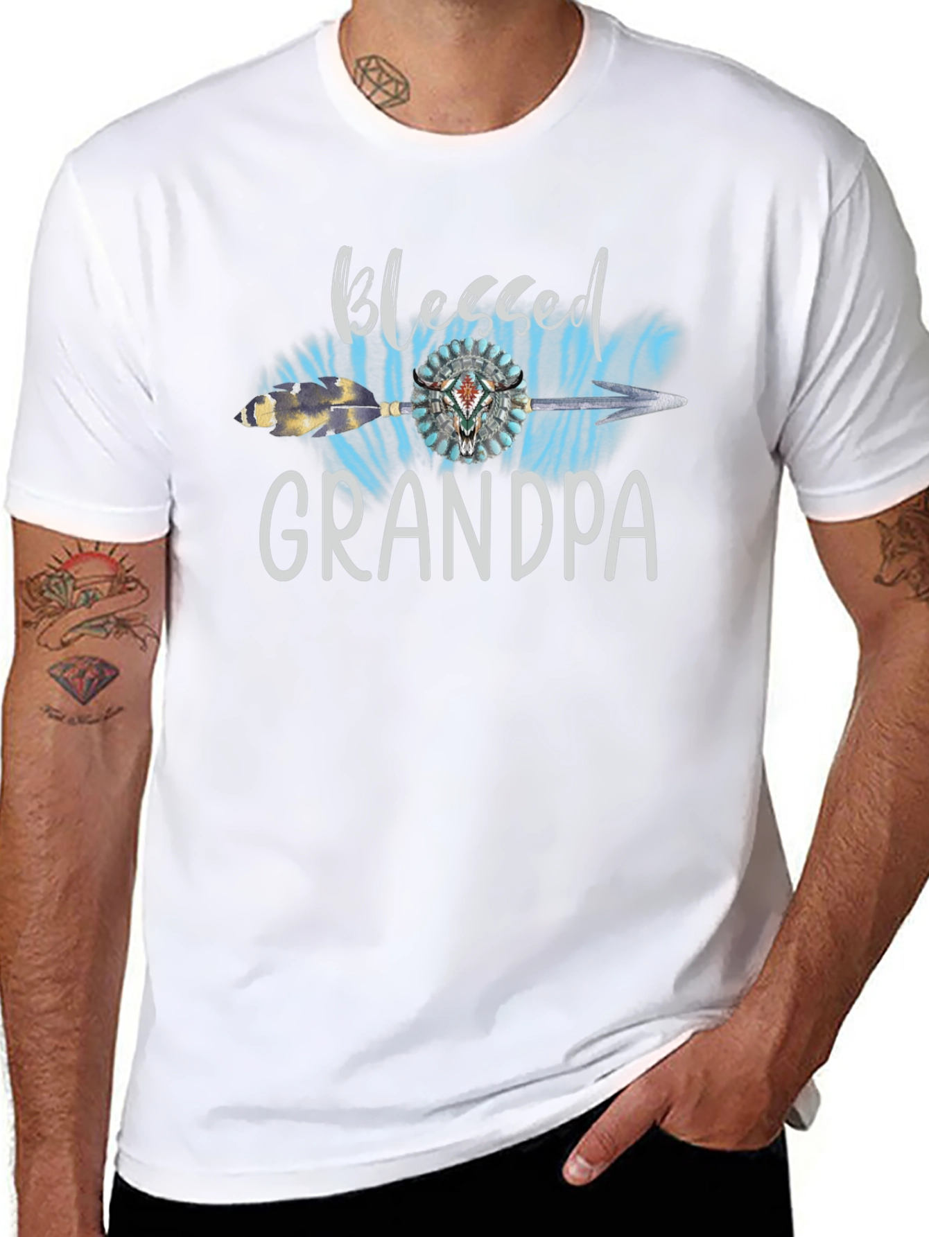 Blessed Grandpa Graphic T-Shirt