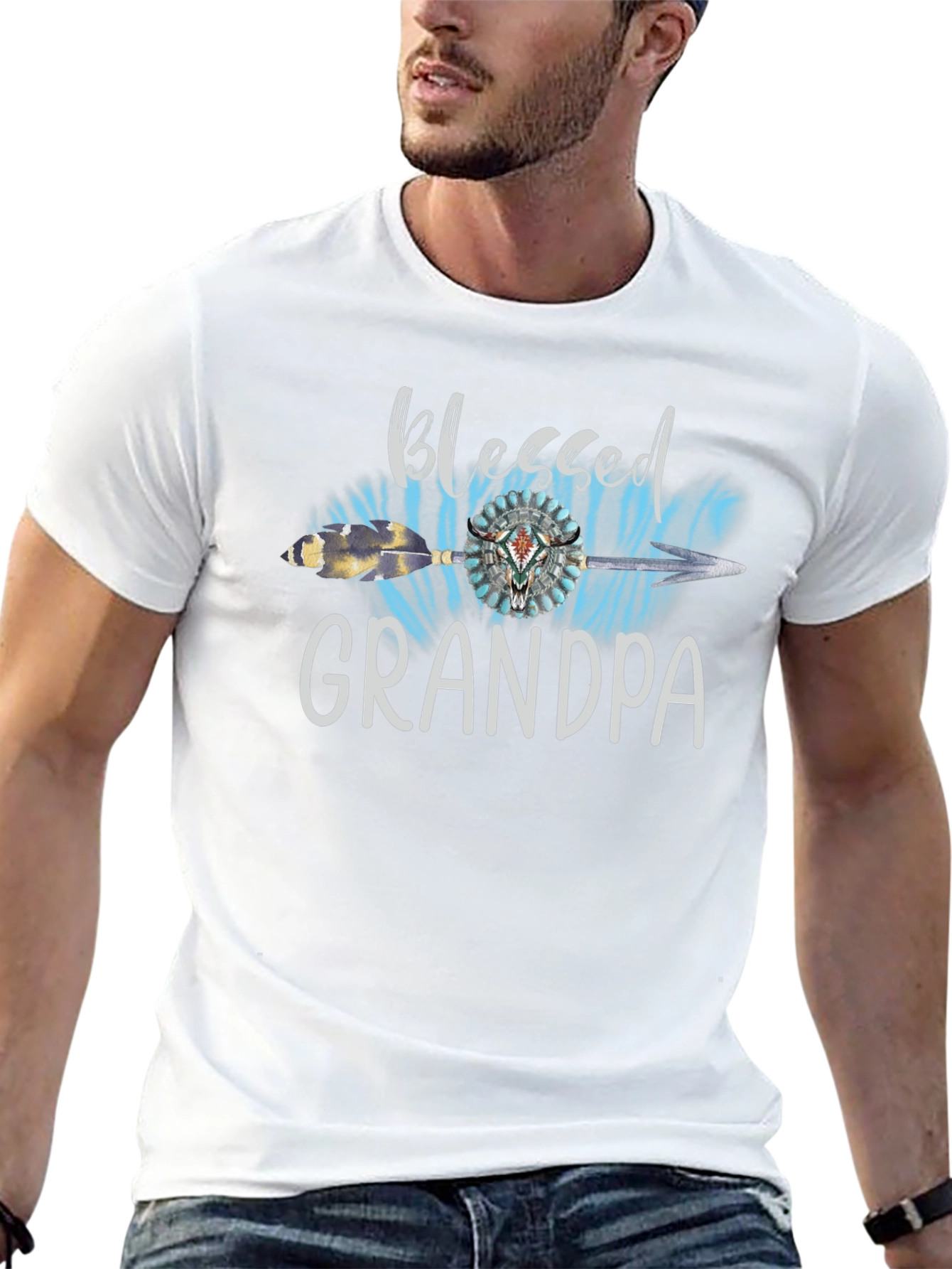 Blessed Grandpa Graphic T-Shirt