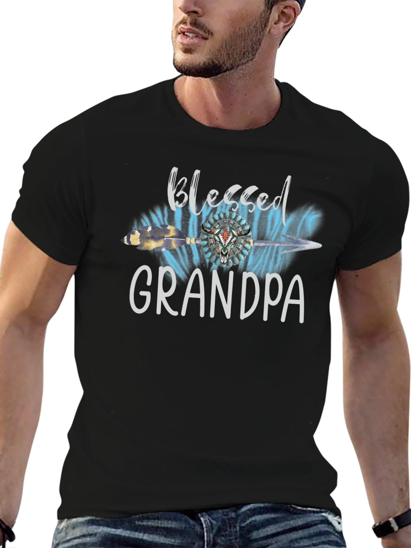 Blessed Grandpa Graphic T-Shirt