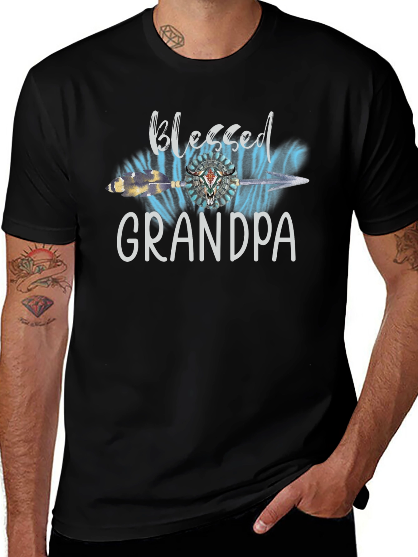 Blessed Grandpa Graphic T-Shirt