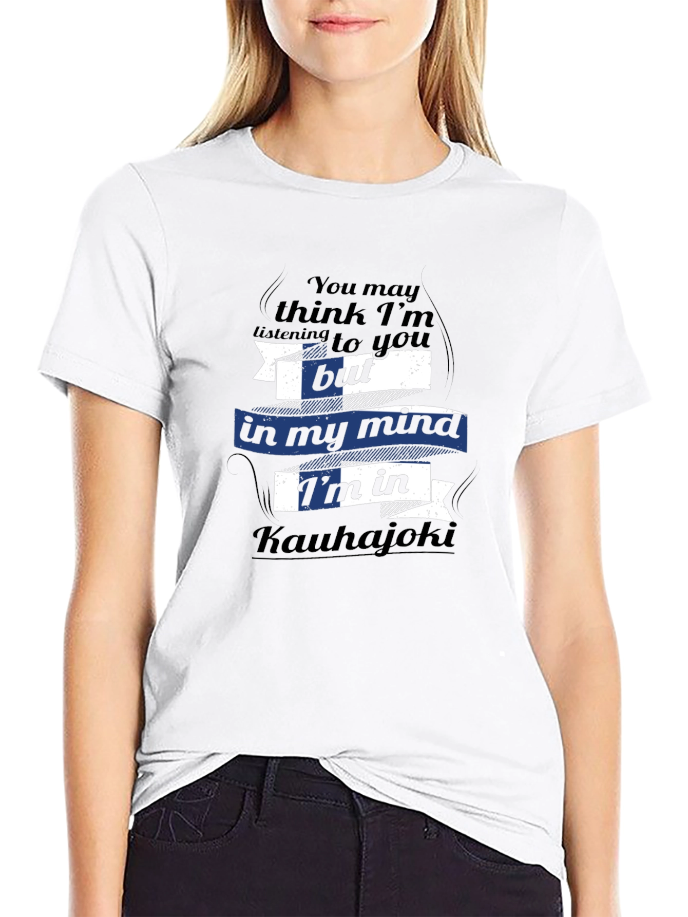 Kauhajoki Mind Tee - Finland Flag Novelty T-Shirt