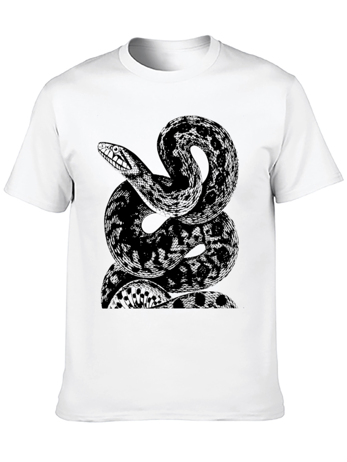 Black Snake Graphic Tee - Stylish Mens T-Shirt