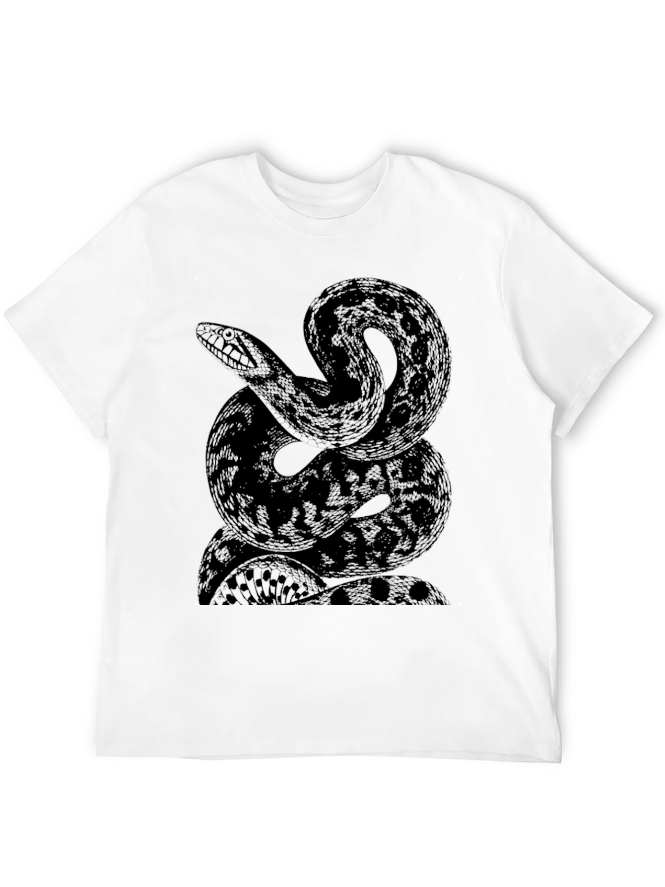 Black Snake Graphic Tee - Stylish Mens T-Shirt