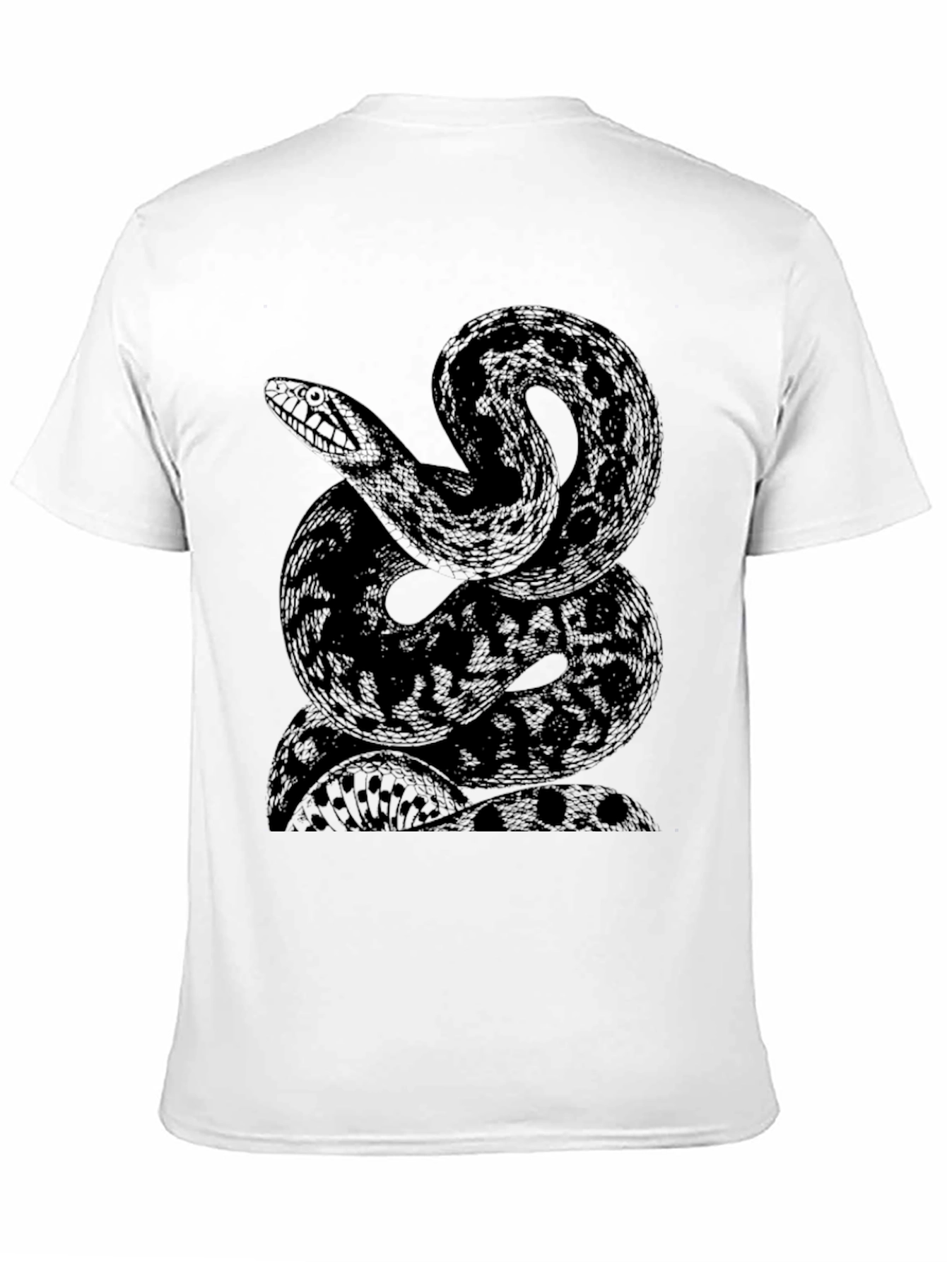 Black Snake Graphic Tee - Stylish Mens T-Shirt