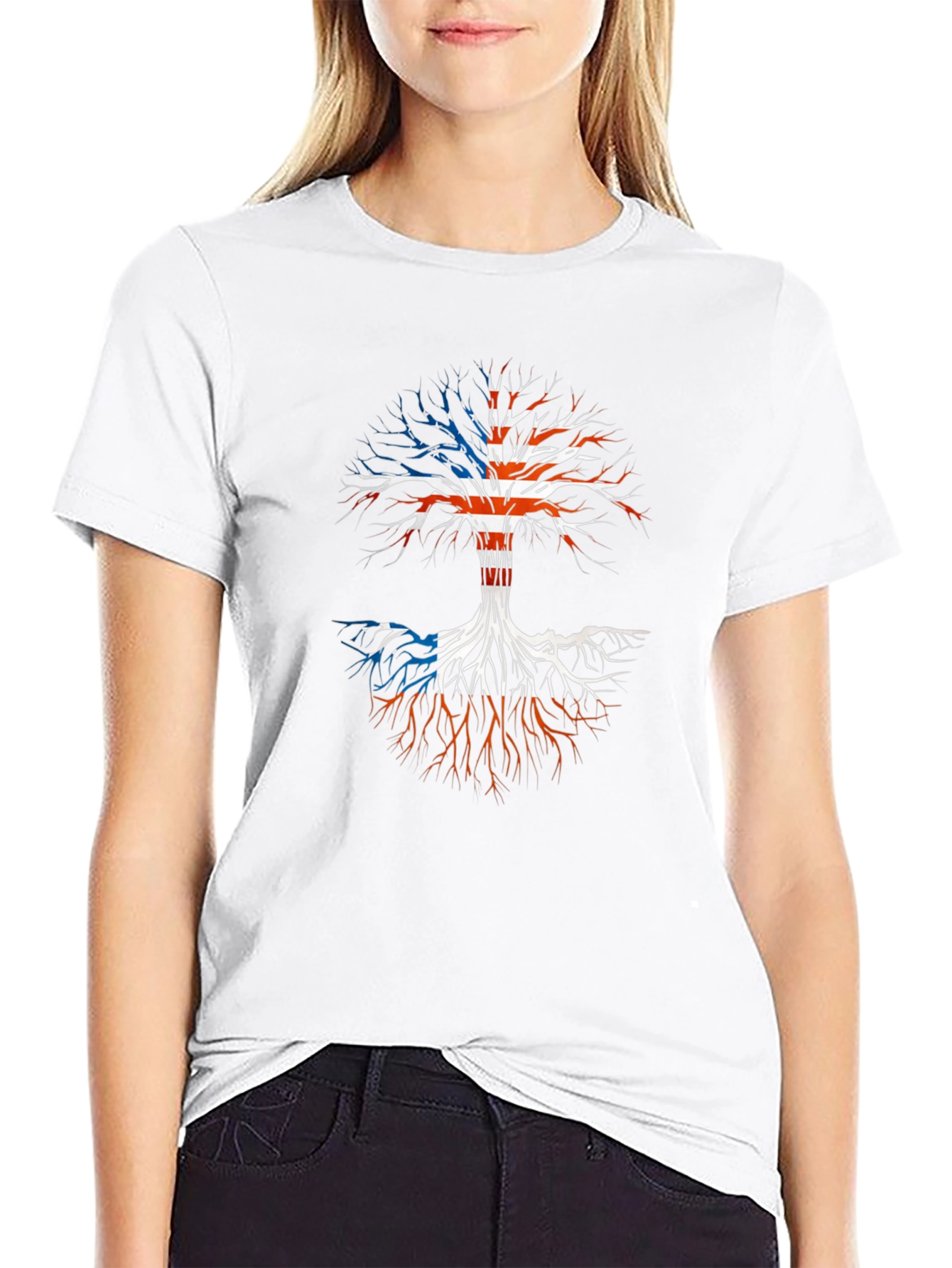 USA Puerto Rico Roots T-Shirt - Black