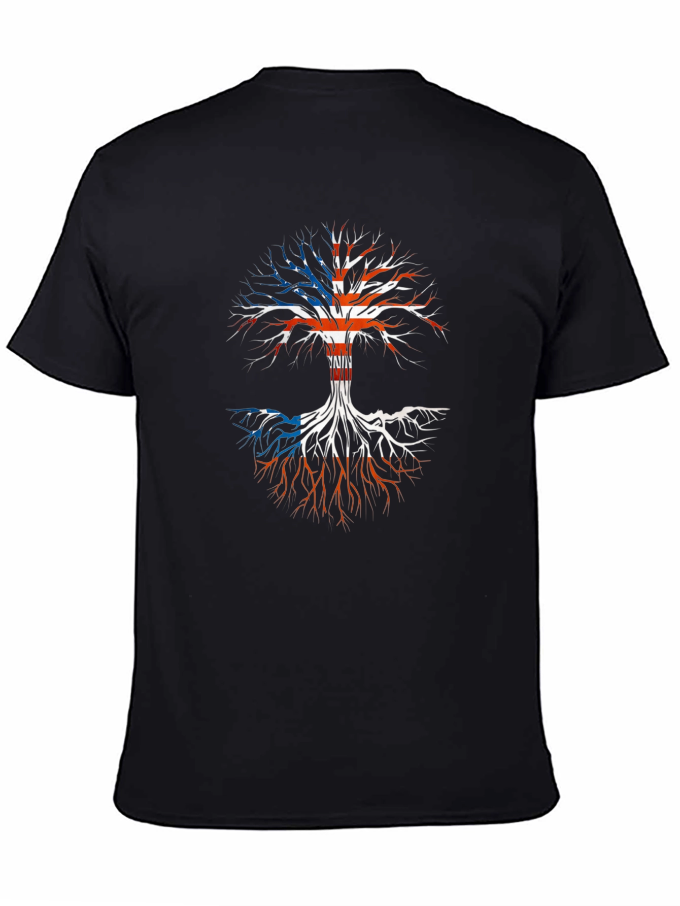 USA Puerto Rico Roots T-Shirt - Black