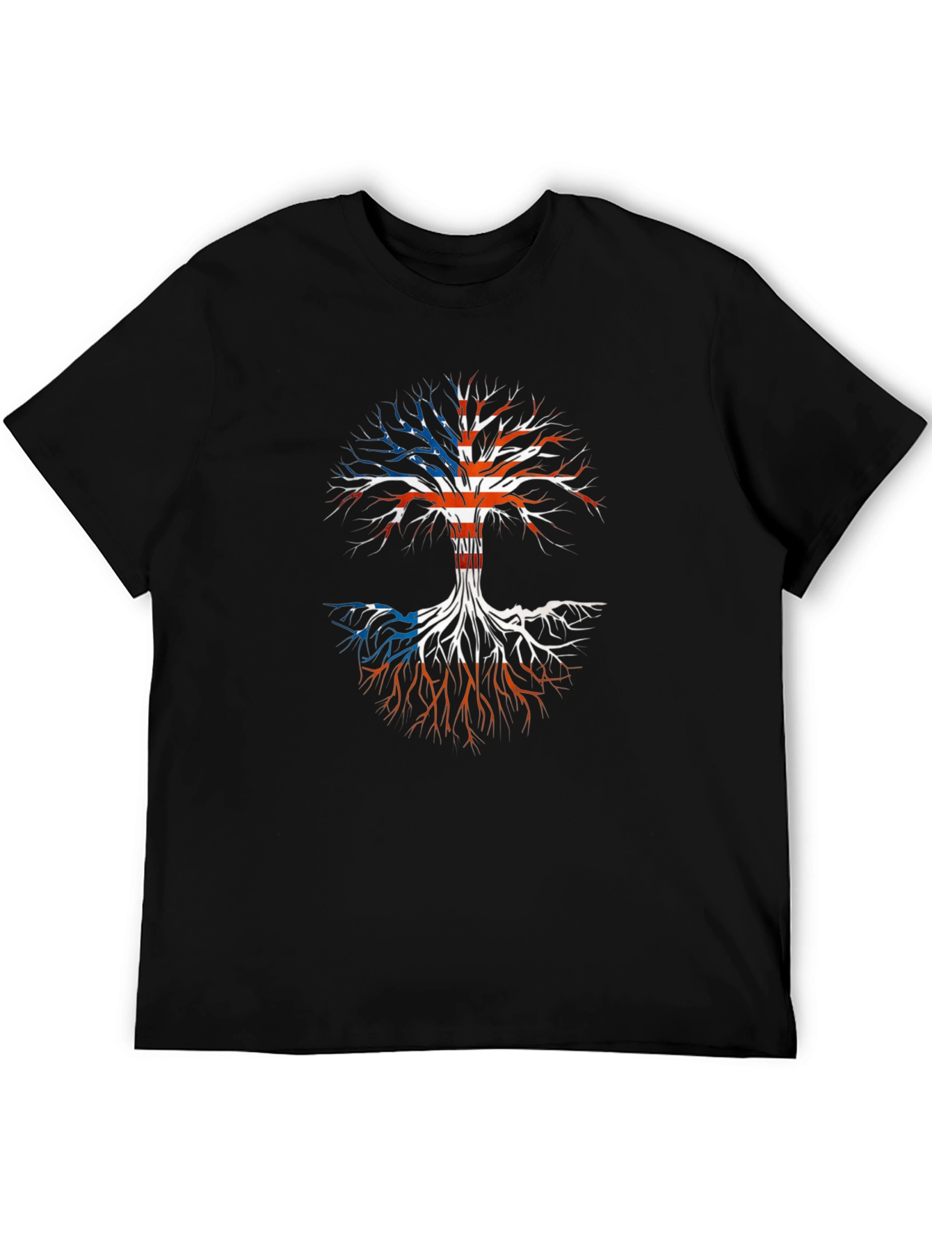 USA Puerto Rico Roots T-Shirt - Black