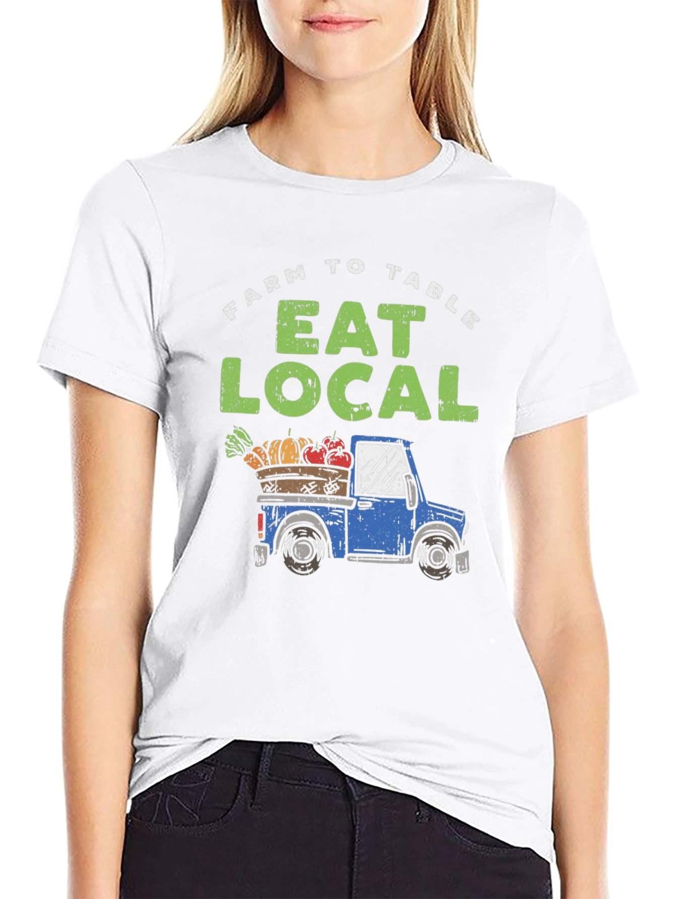Farm to Table Eat Local Graphic Tee