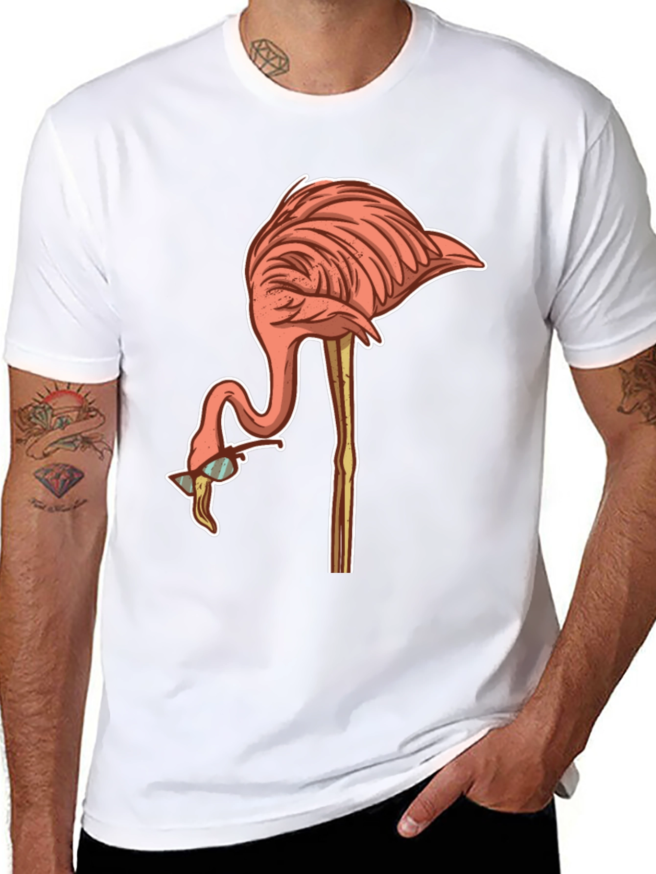 Cool Flamingo Graphic T-Shirt - Unisex