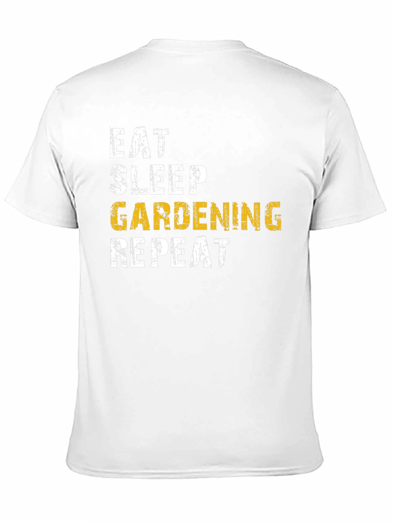 Eat Sleep Gardening Repeat Black T-Shirt