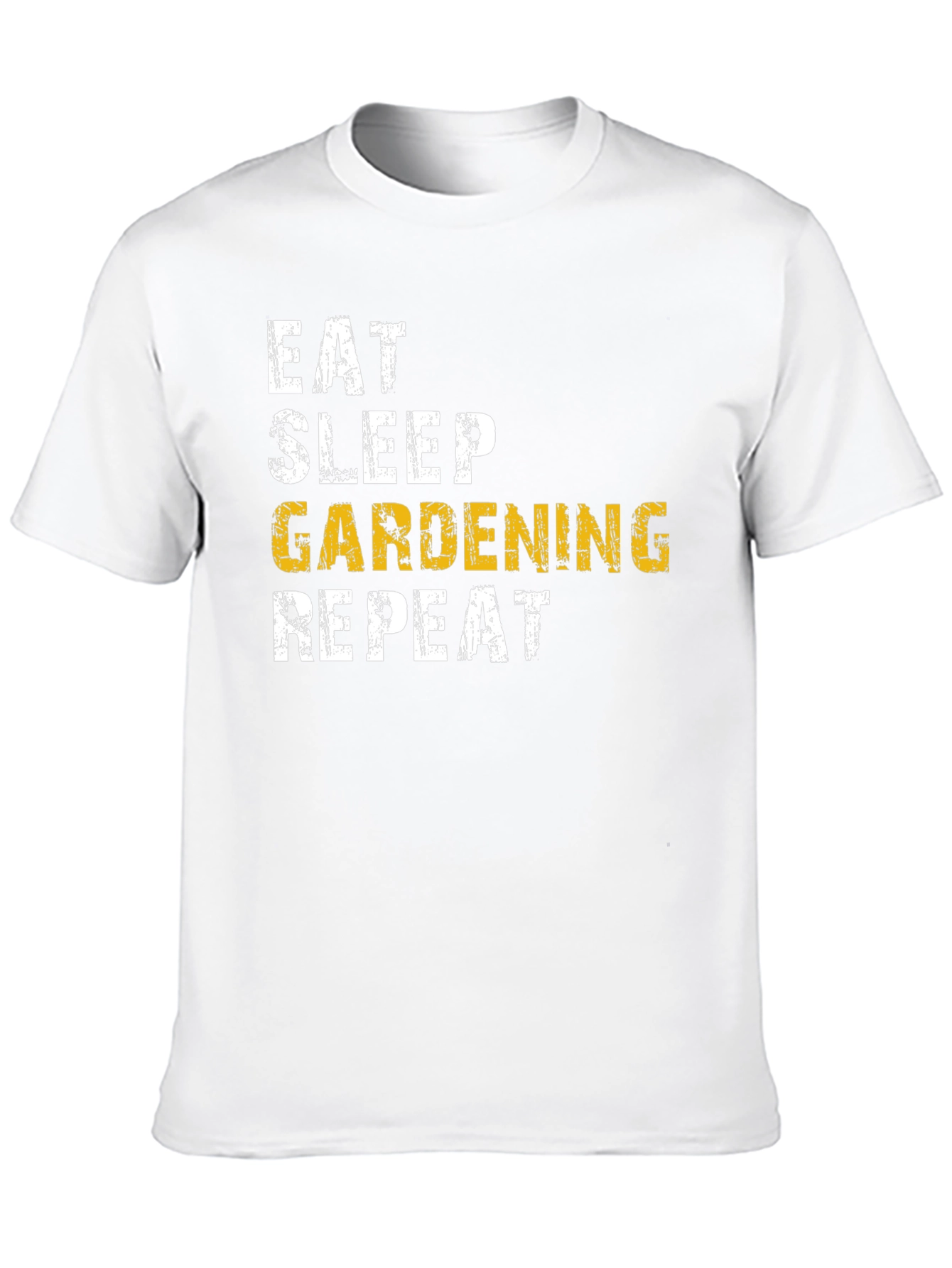 Eat Sleep Gardening Repeat Black T-Shirt