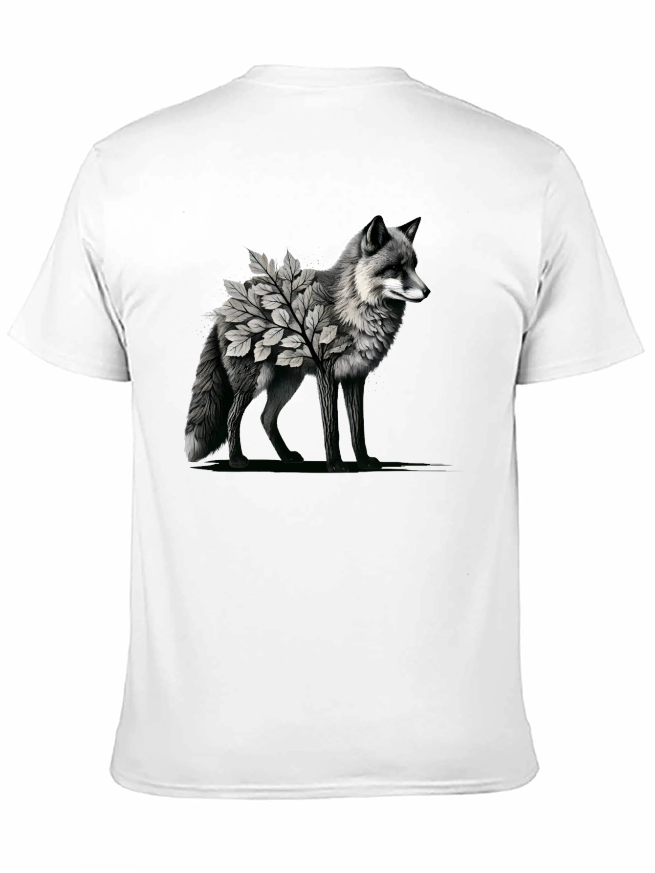 Fox & Foliage Graphic Tee - Nature Inspired Design