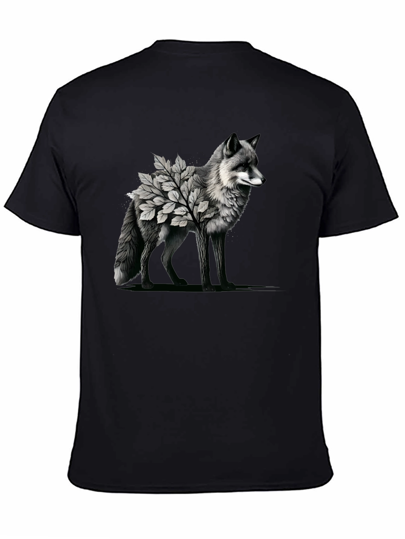 Fox & Foliage Graphic Tee - Nature Inspired Design