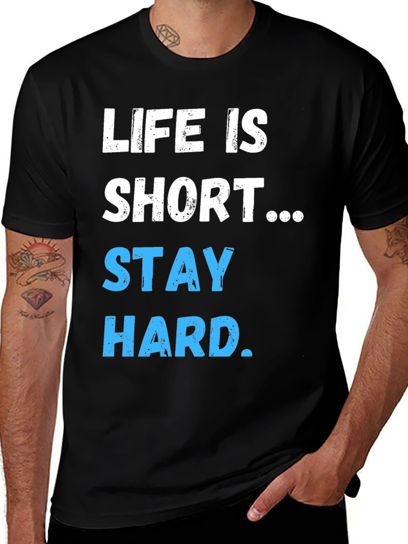 Life Is Short Stay Hard Graphic T-Shirt