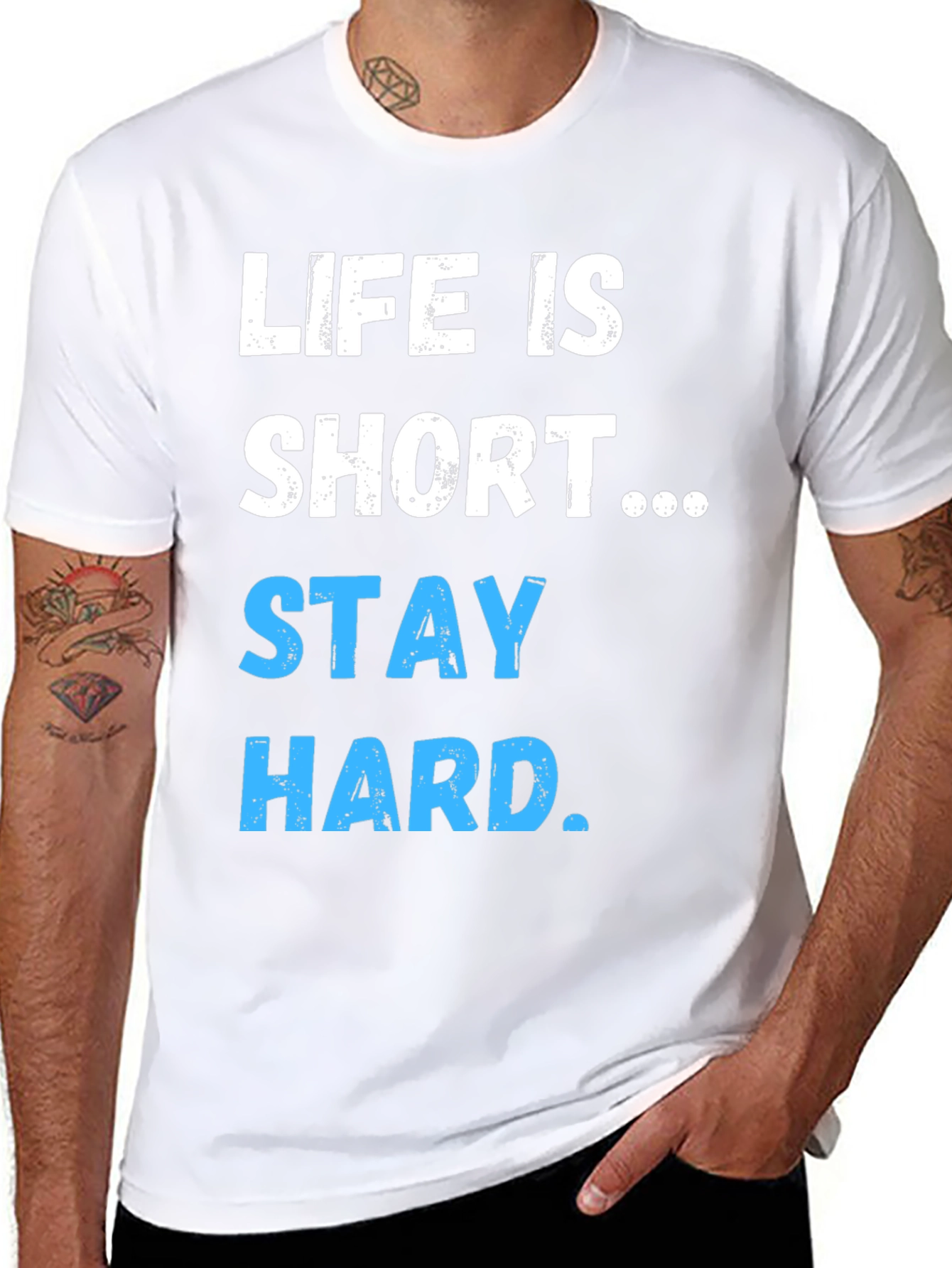 Life Is Short Stay Hard Graphic T-Shirt