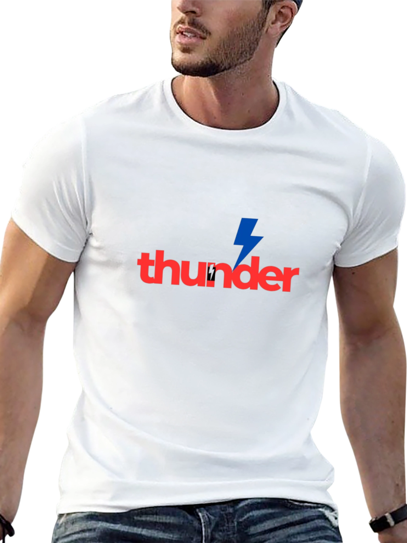 Thunder Bolt Graphic Tee - Modern Fit