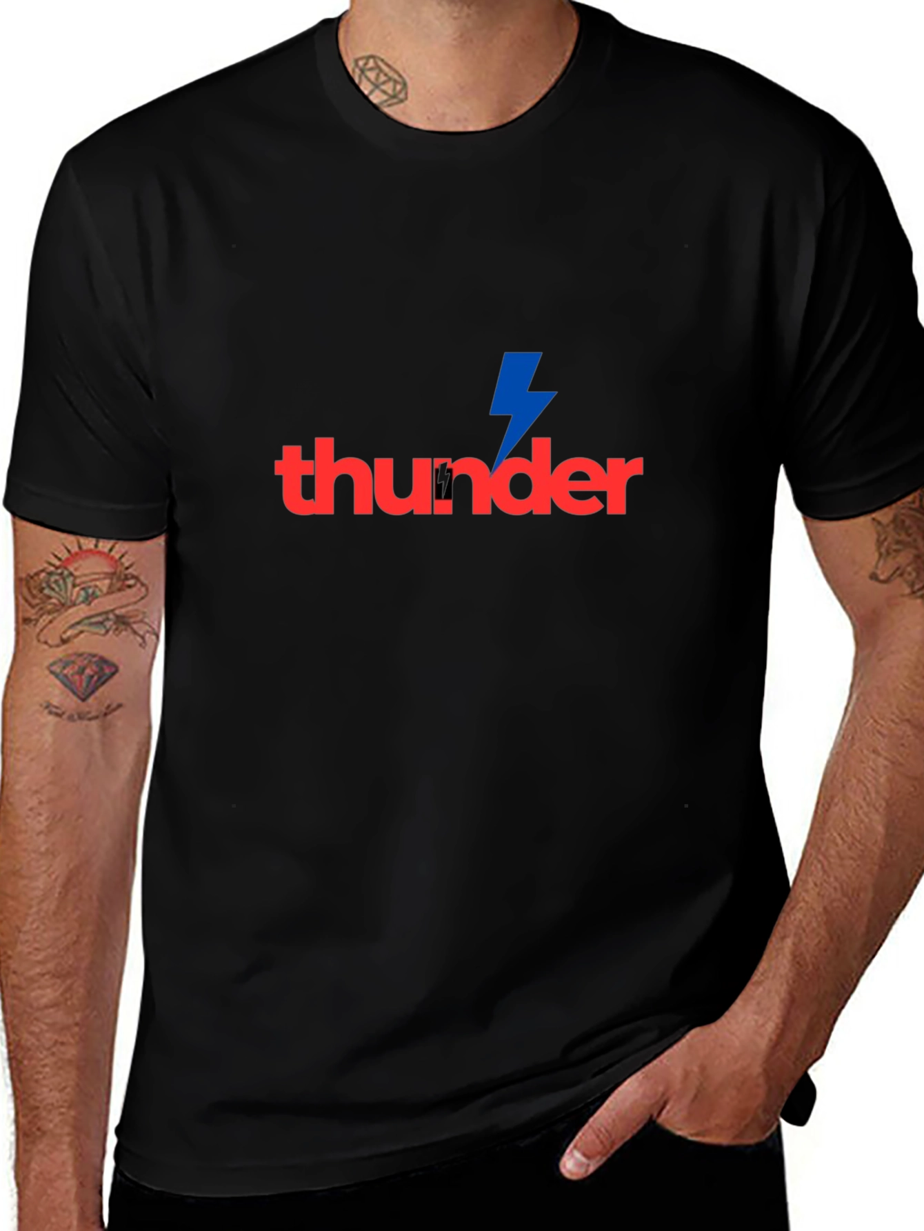 Thunder Bolt Graphic Tee - Modern Fit