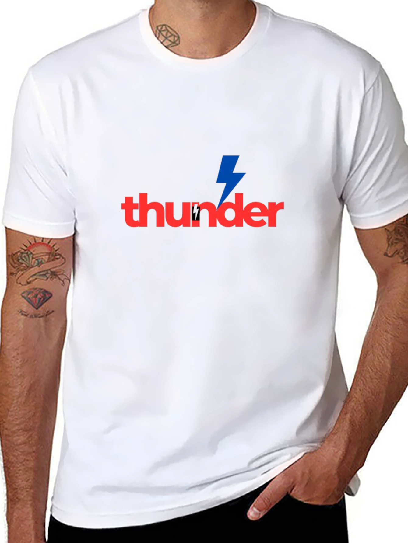 Thunder Bolt Graphic Tee - Modern Fit